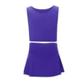 thumbnail image 6 of WOYY Girls Sports Baseball Outfits Active Cropped Tank Top & Skirt Tracksuit, Sizes 1-13, 6 of 8