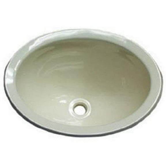 Lasalle Bristol-LaSalle Bristol 16156PPA Single Oval Drop-In Sink - Parchment