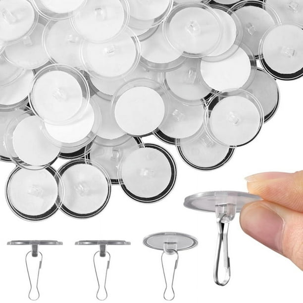 60 de Techo Autoadhesivos, Adhesivos Transparentes para Colgar, Adhesivos Extraíbles, Gancho de Techo Sin Taladro
