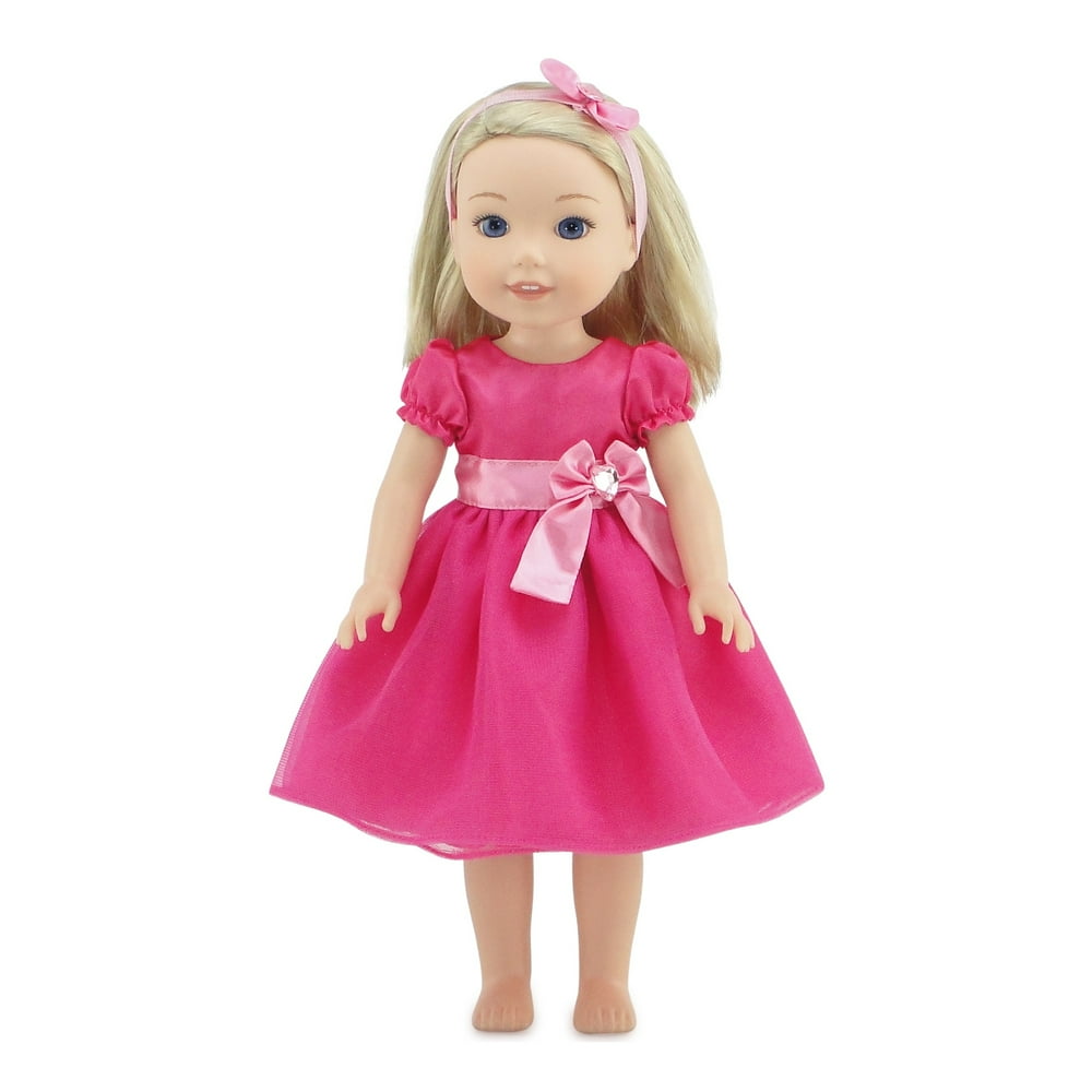 Emily Rose 14.5 Inch Doll Clothes Beautiful 14" Doll Jeweled Pink Dress