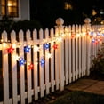 thumbnail image 6 of Yhmxh Red White Blue Star String Lights, Patriotic 4th of July LED Fairy Lights, Waterproof American Flag Star Lights for Independence Day, Memorial Day, Outdoor Patio, Porch, Party Decorations, 6 of 6