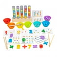 thumbnail image 3 of Milaget Rainbow Clips Beads Toys Fine Motor Math Counting Toy for Girls Age 3~6 5 Tubes, 3 of 9