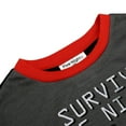 thumbnail image 4 of Five Nights At Freddys Characters I Survived Grey Sleep Lounge Pajamas Set, 4 of 4