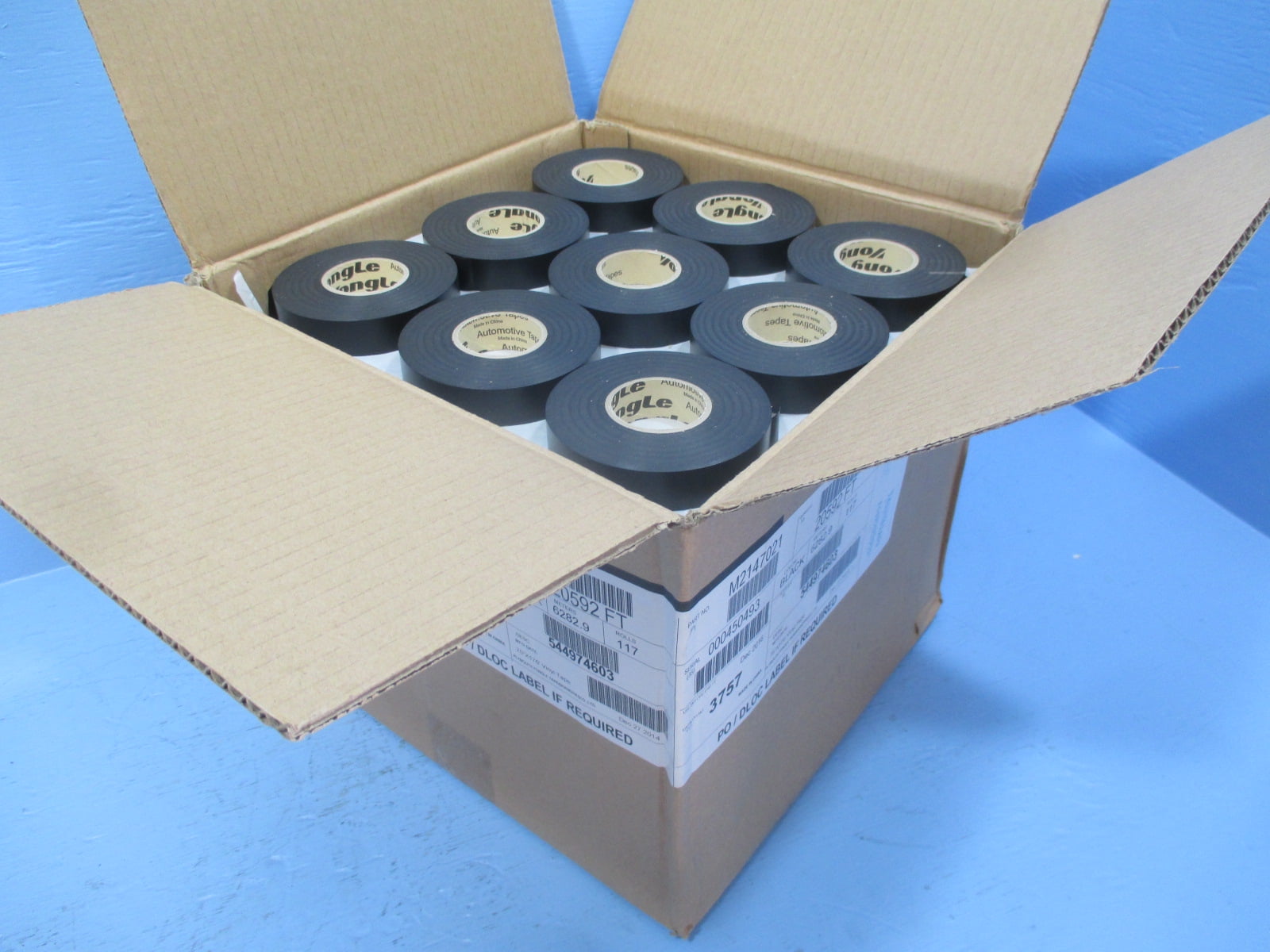 New Box of 117 Plymouth Yongle Electrical Tape M2147021 Black