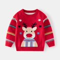thumbnail image 2 of Staki Sweatshirt for Boy Boys' and Toddler Long Sleeve Crew Neck Pullover Sweater (Red,6-7 Years), 2 of 9
