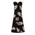 thumbnail image 4 of SMihono Robes Bohèmes d'Été Femmes Grande Taille Mode Femmes Décontracté Col en V Robes Imprimées Été Robe Sans Manches à Enfiler, 4 of 5