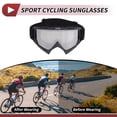 thumbnail image 3 of Gafas de montar de motocicleta Unique Bargains, lentes de PC TPU, gafas de ciclismo, lente tono plateado, marco negro y gris, 3 of 6