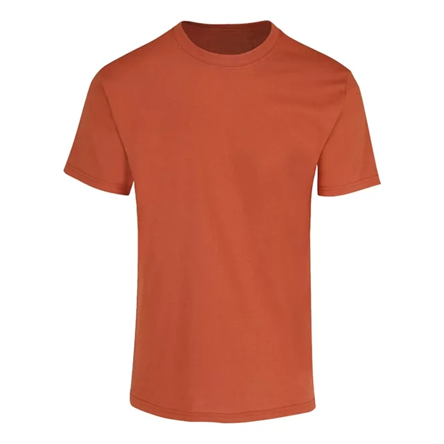 Playera Hombres Basica Manga Corta Sencilla Algodón Casual