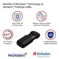 thumbnail image 3 of Verbatim 49063 Pinstripe Flash Drive (16gb), 3 of 7