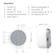 thumbnail image 2 of Máquina de sonido de ruido blanco con luz ambiental Sonidos naturales y música para dormir Irfora  Máquina de sonido de ruido blanco, 2 of 7