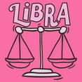 thumbnail image 2 of Girl's Lost Gods Zodiac Libra Art Symbol Graphic Cropped T-Shirt Light Pink Medium, 2 of 3