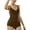 Coffee, variant on Avamo Ladies Corselets Body Shape Women Shapewear Bodysuit Slimming Jumpsuit