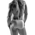 thumbnail image 2 of Men's 100% Cotton Underwear Soft Lightweight Mid/Low Rise Sport Bikini Briefs 5 Pack, 2 of 4