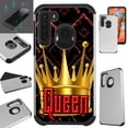 thumbnail image 1 of WORLD ACC Fusion Phone Case Compatible with Samsung Galaxy A21 + TEMPERED GLASS Hybrid TPU Phone Cover (Dark Queen), 1 of 1