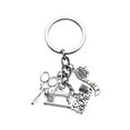 thumbnail image 5 of AURARMLET 1Set Scissors Ruler Design Keychains For Keys Metal Key Rings Everyday Use, 5 of 8