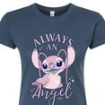 thumbnail image 3 of Disney - Lilo & Stitch - Always An Angel - Juniors Fitted Graphic T-Shirt, 3 of 5