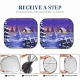 thumbnail image 6 of Windshield Sun Shade, Christmas Igloo Foldable Car Sun Shade Windshield for Front, 2 Pieces, 6 of 7