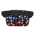 thumbnail image 3 of Easygdp Red Blue White Stars Fanny Packs para Mujeres y Hombres, Bolsa de Cinturón, Bolsos de Cruz para Trabajo/Correr/Senderismo, 3 of 8
