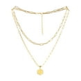 thumbnail image 1 of SIfdSeng Collier Hexagone Initial 26 pour Femmes Colliers pour Femmes A Z 26 Alphabet Initial Colliers Dorés pour Femmes Filles, 1 of 9