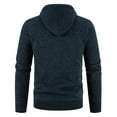 thumbnail image 5 of Holloyiver Men's Fashion Autumn And Winter Stand Collar Sweater Casual Fleece Jacket Navy, 5 of 5