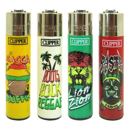 Bundle - 4 Items - Clipper Lighter Reggae 