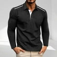 thumbnail image 2 of Xzbqbs Mens Cotton Polo Shirts Long Sleeve Casual Button Slim Fit Lightweight Pullover Classic Dress Shirts Golf Shirts for Men, 2 of 7