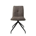 thumbnail image 4 of Dining Chair with fabric Seat in Dark Brown (Set of 2), 4 of 4