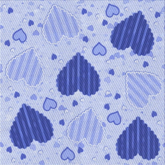 Ahgly Company Machine Washable Indoor Square Transitional Light Slate Blue Area Rugs, 7' Square