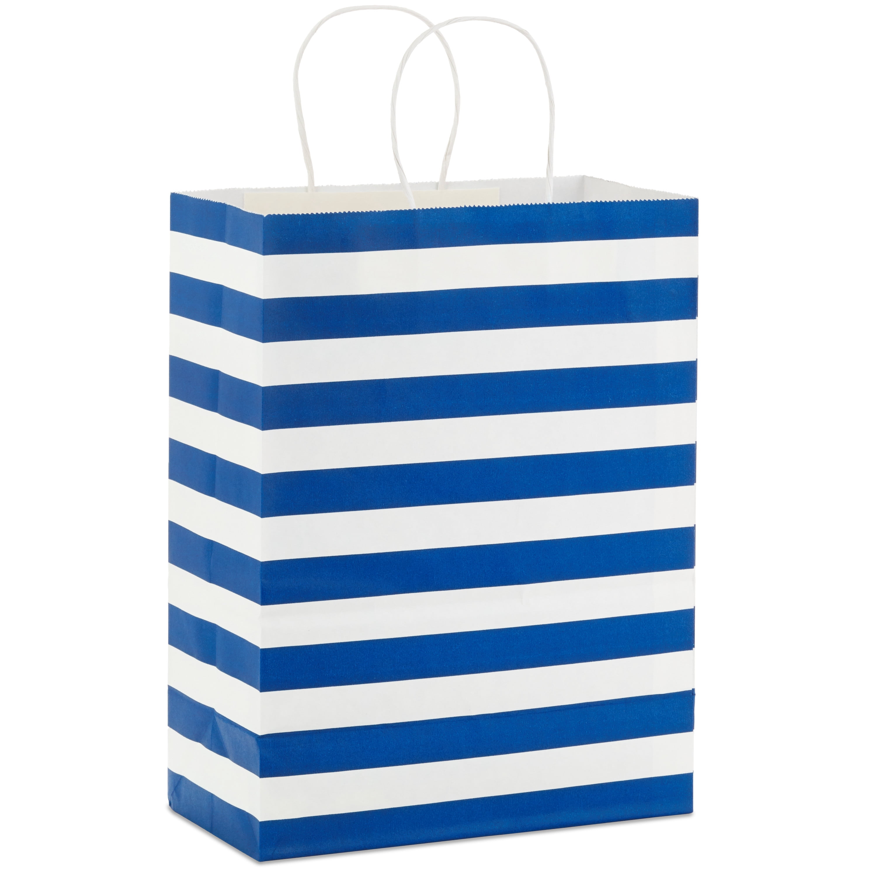 Hallmark Large Gift Bag (Blue and White Stripes)