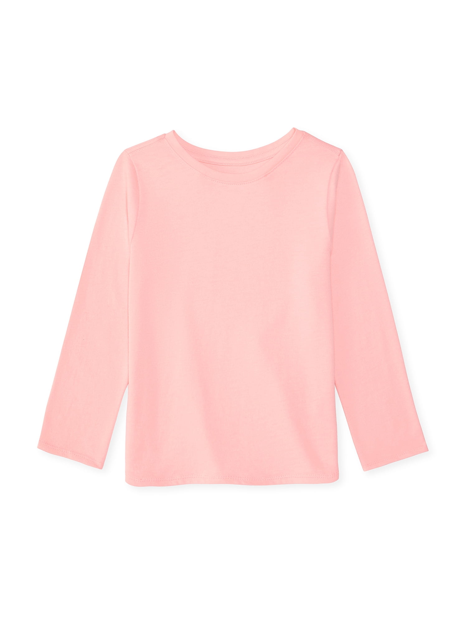Garanimals Baby & Toddler Girl Long Sleeve Shirts, Single & 3-Pack, Sizes 0-6T
