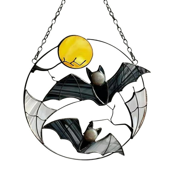 Dengmore Indoor Garden Wall Decoration Luminous Bat Alloy Wall Decoration for Home Decor