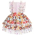 thumbnail image 3 of IBTOM CASTLE Toddler Kids Girls Birthday Party Dress Strawberry/Donut/Candy/Easter Day/Alice Polka Dots Embroidery Princess Ruffle Tulle Wedding Pageant Evening Dresses, 3 of 8