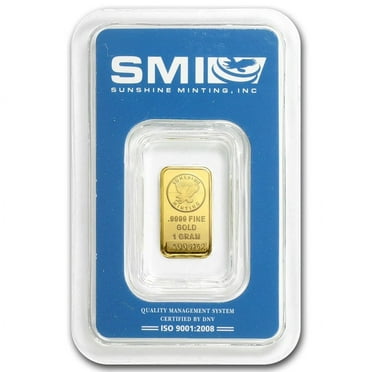 1 gram Gold Bar - New Design (In TEP Packaging)