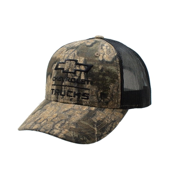 Chevrolet Trucks Mens Camo Adjustable Snapback Cap Hat