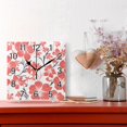 thumbnail image 2 of Ryvnso Elegant Flowers-r1 Wall Clock Square Silent Non-Ticking Battery Operated 7.78", 2 of 7