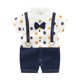 thumbnail image 1 of Odeerbi Niños Caballero Romper Con Corbata de Manga Corta Cuello Algodón Vestido Formal, 1 of 3