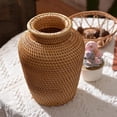thumbnail image 4 of Cesta de mimbre, maceta colgante de ratán, maceta, cesta de flores, cesta de almacenamiento, jarrón de mimbre, cesta rústica tejida para flores, 4 of 7