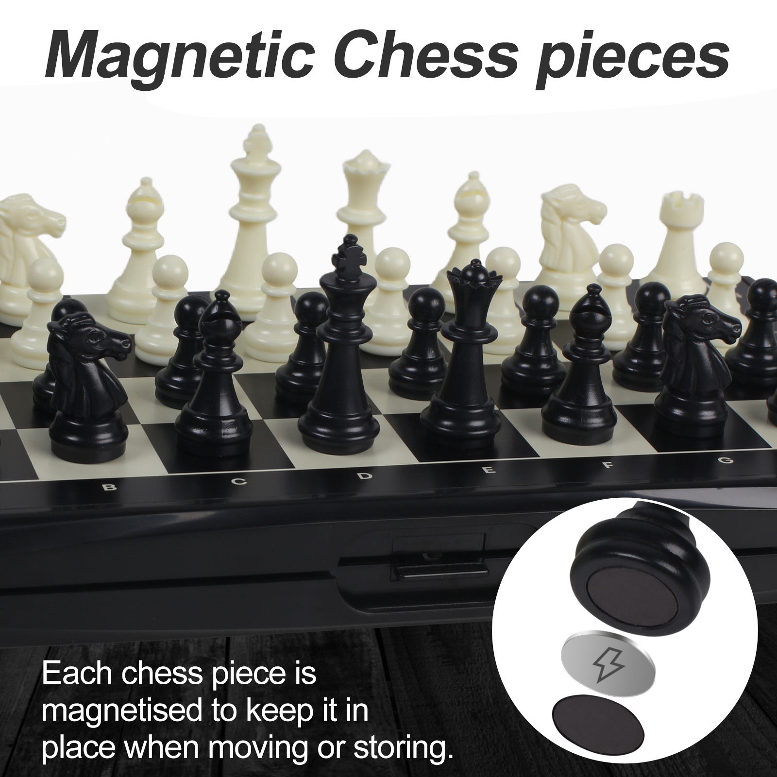 Guirnd Foldable Magnetic Travel Chess Set photo 3