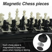 Chess Set, Foldable, Travel Friendly Chess , Great for School, Camping, Parties and More