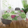 thumbnail image 6 of Coolnut St Patrick's Day Clover Tablecloth, Waterproof Washable Polyester Square Table Cover, Durable Tablecloth for Kitchen Dining Table Party Decor, 54"X 72", 6 of 7