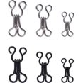 thumbnail image 1 of 50 Set Sewing Hooks And Eye Closures For Bra And Clothes, Silver And Black, 3 Sizes, 1 of 4