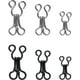 thumbnail image 1 of 50 Set Sewing Hooks and Eye Closures for Bra and Clothes - Silver and Black, 3 Sizes, 1 of 4