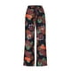 thumbnail image 4 of ICHUANYI Clearance Women's Elastic Waist Printed Cotton And Linen Pants Loose Double Pocket Casual Pants(Orange, XXL) ICHUANYI WER2023081113152, 4 of 6