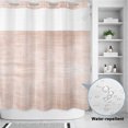 thumbnail image 3 of No Hook Shower Curtain, Terracotta Shower Curtains for Bathroom with See Through Top Window, Vintage Solid Color Modern Minimalist Distressed Waterproof & Washable Bath Curtain Long 72"x78", 3 of 9