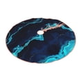 thumbnail image 2 of Kll Blue Marble And Gold Christmas Tree Skirt 48",Party Decorations Farmhouse For Christmas Decorations Holiday Party, 2 of 8