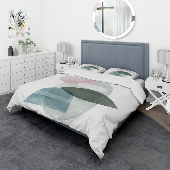 Designart 'Distressed Dream II' Geometric Duvet Cover Set
