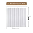 thumbnail image 3 of EMLTHORY White Shower Window Curtain 40x36 Inch, Small Short Bathroom Window Curtain with Hooks,Waterproof Fabric Small Curtain for Kitchen Car Rack Bedroom Bathroom Windows,Machine Washable, 3 of 6