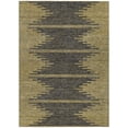 thumbnail image 2 of HomeRoots 580046 9 x 12 ft. Abstract Washable Indoor & Outdoor Rectangle Area Rug, Dark Gray & Gold, 2 of 5