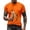 Orange, variant on TrendOFT Mens Graphic Tees Casual Orange Day Graphic Printed Short Sleeve Crew Neck Lightweight Breathable Daily Men's T-Shirts Orange L