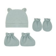 Slouchy Beanie Hat Hats Baby Boys Cotton Beanies Caps HatsBaby Soft Skull Caps HatsFor Baby Boyâs 0-12 Months HatsMittens And Socks Set